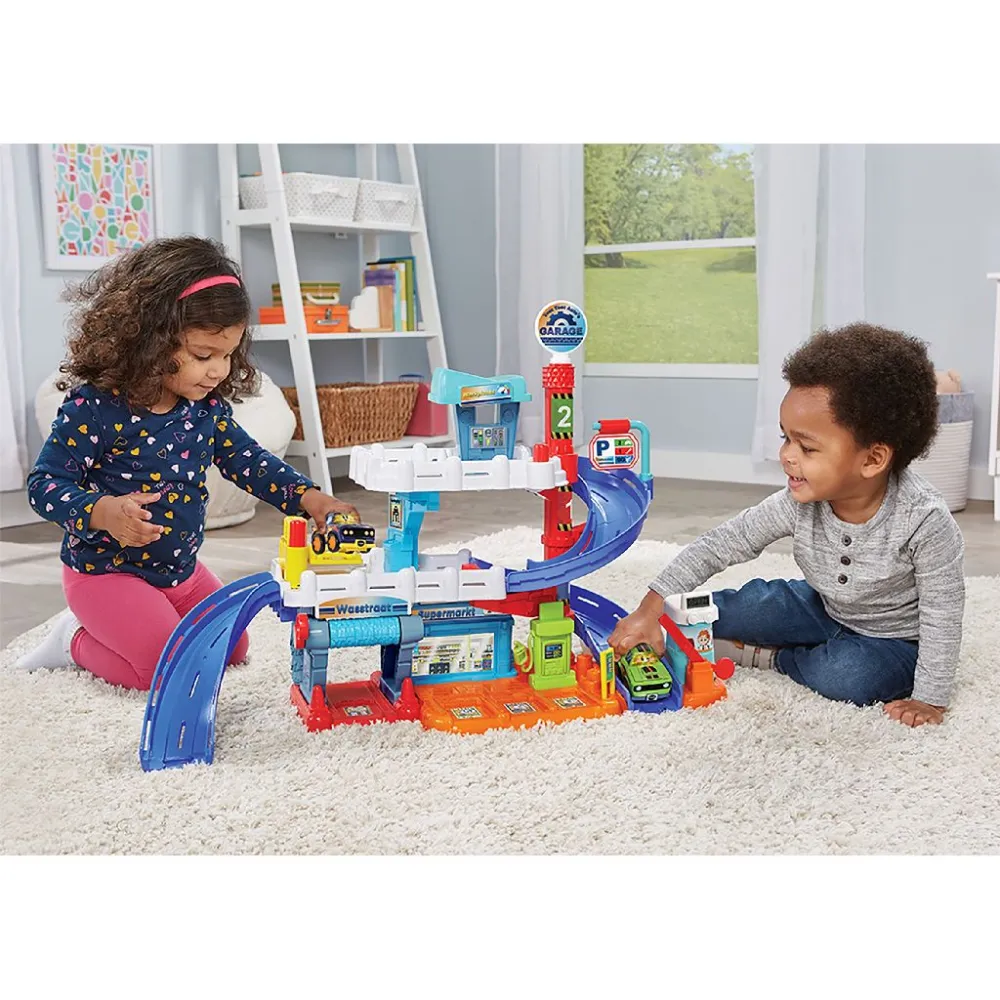 Vtech Leluauto autotalli Toet Toet autotalli Ryan kilpa-auto