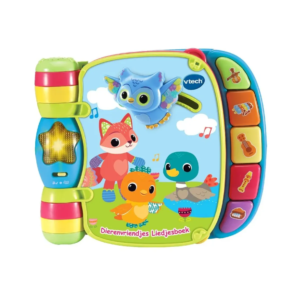 Vtech vauvakirja Eläinten ystävät Lauluja Sininen