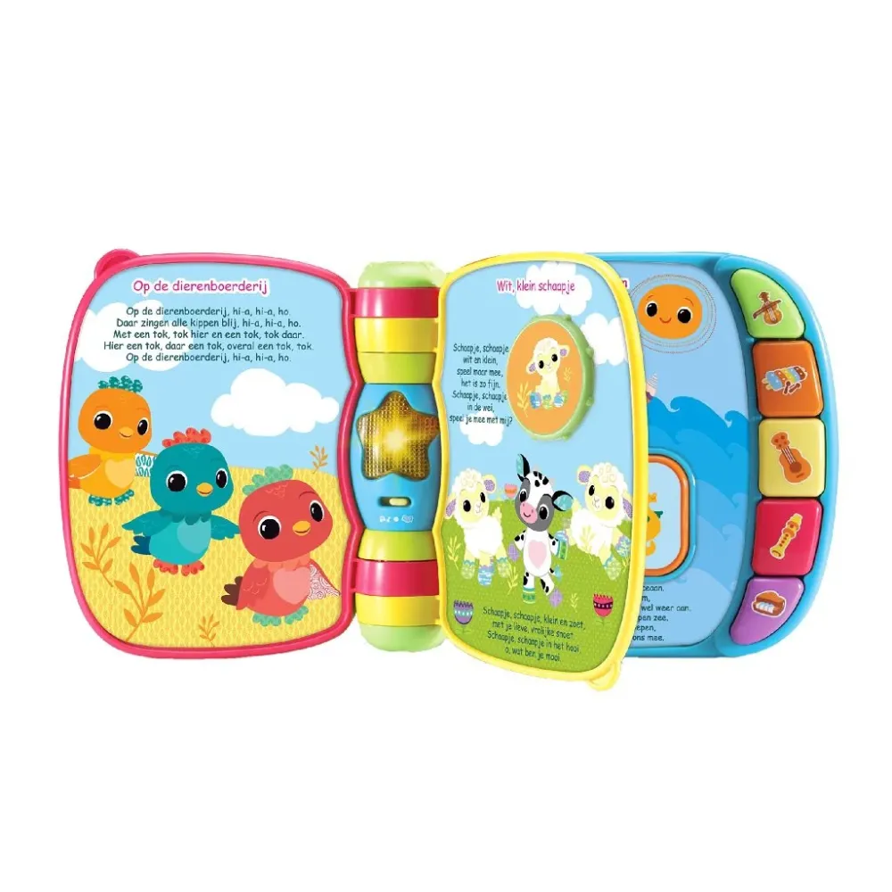 Vtech vauvakirja Eläinten ystävät Lauluja Sininen