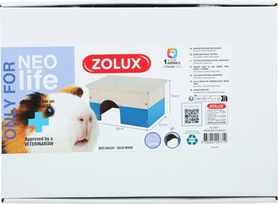 Zolux Neolife puinen talo marsu sininen