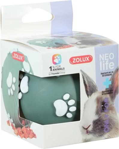 Zolux Neolife -välipalapallo, vihreä kani