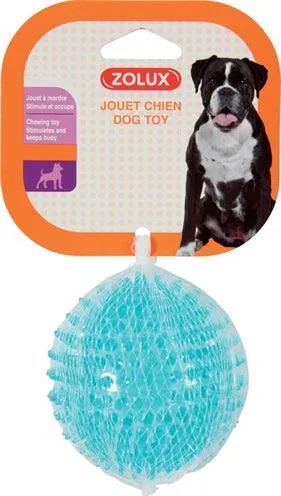 Zolux Pop TPR Spiky Ball Turquoise – Noutopallo ikenien hieronnalla – 8 cm