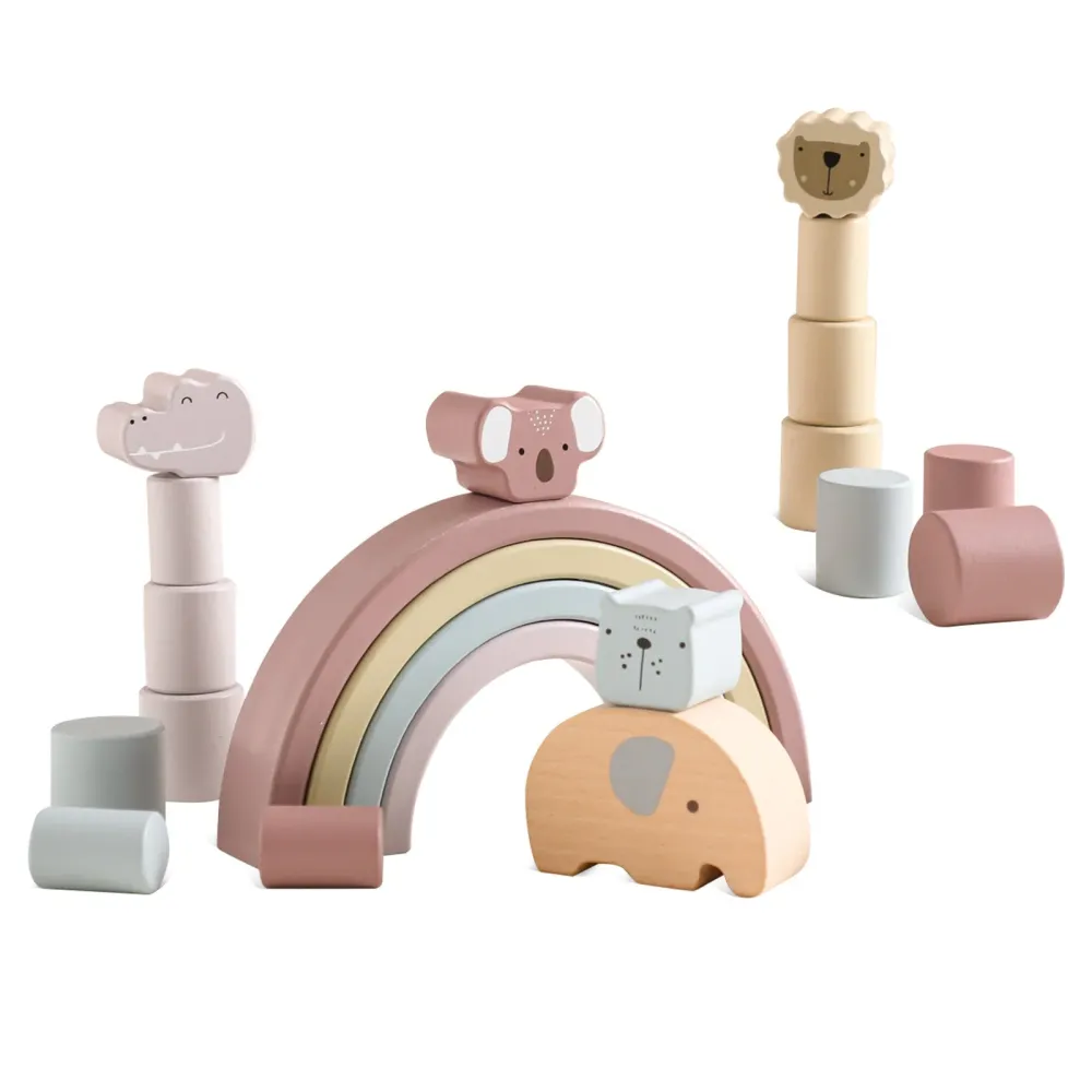 EcoToys AnimalStack™ | Loputon leikki ja oppiminen - Montessori eläinpinotut palikat