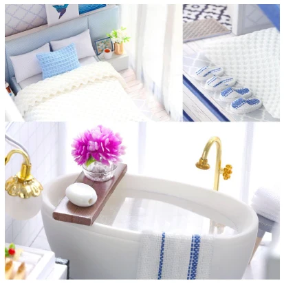 Nukke DreamHaven Miniatyyritalo | Luova DIY Nukketalo - Täydellinen lahja harrastajille