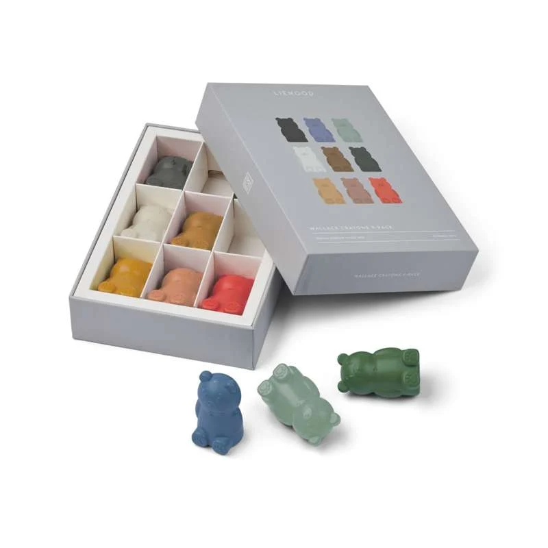 Liewood Wallace Crayons 9-Pakkaus - Keltainen Mellow Multi Mix