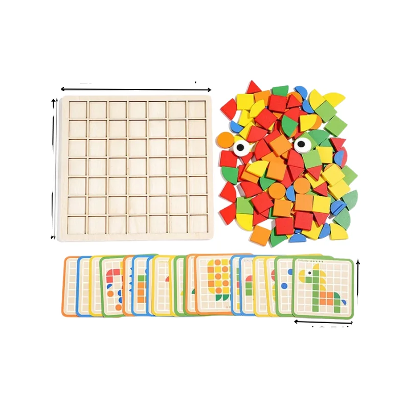 EcoToys MosaFun | Luova oppiminen - Puiset mosaiikkipalapelit lapsille