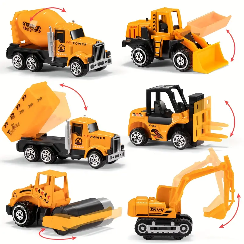 MiniMover | Luova Rakennushauska Lapsille - Lelusetti Diecast-ajoneuvoilla