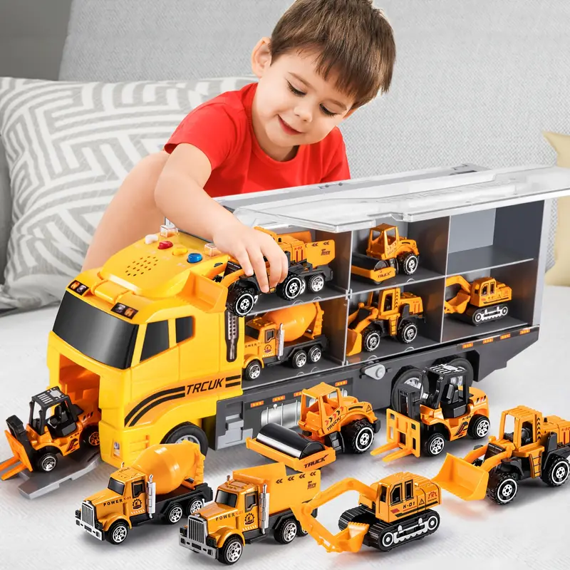 MiniMover | Luova Rakennushauska Lapsille - Lelusetti Diecast-ajoneuvoilla