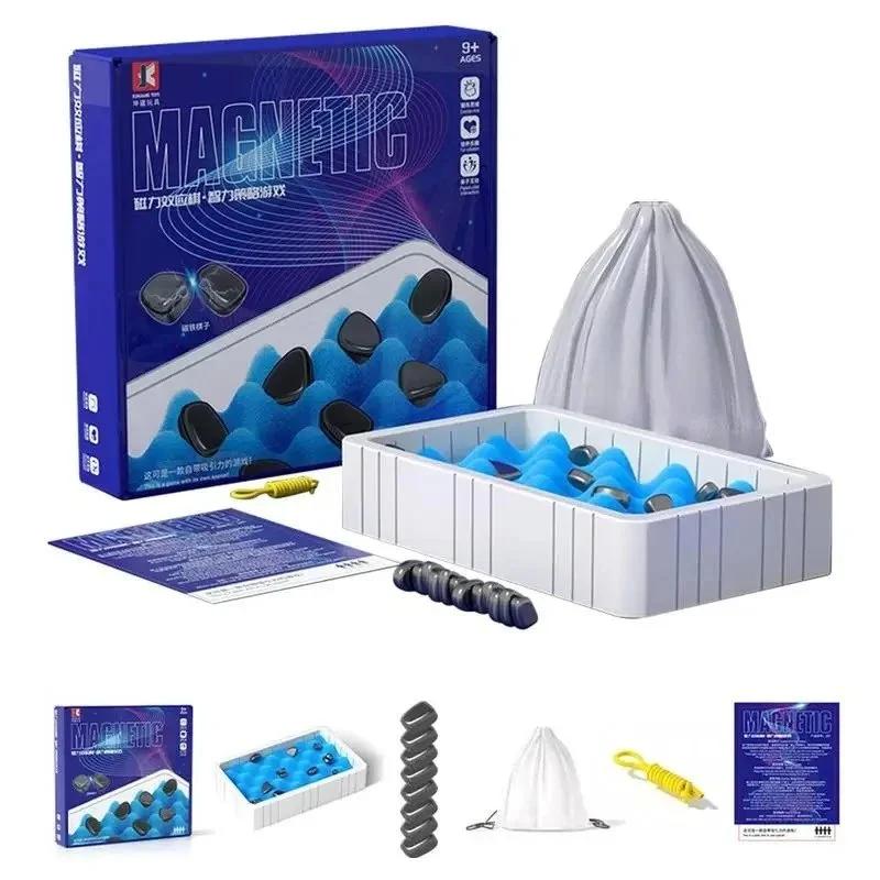 Magnetix ThinkiBoard | Magneettinen strategiapeli lapsille ja aikuisille – Kompakti ja kannettava peli strategiseen ajatte...