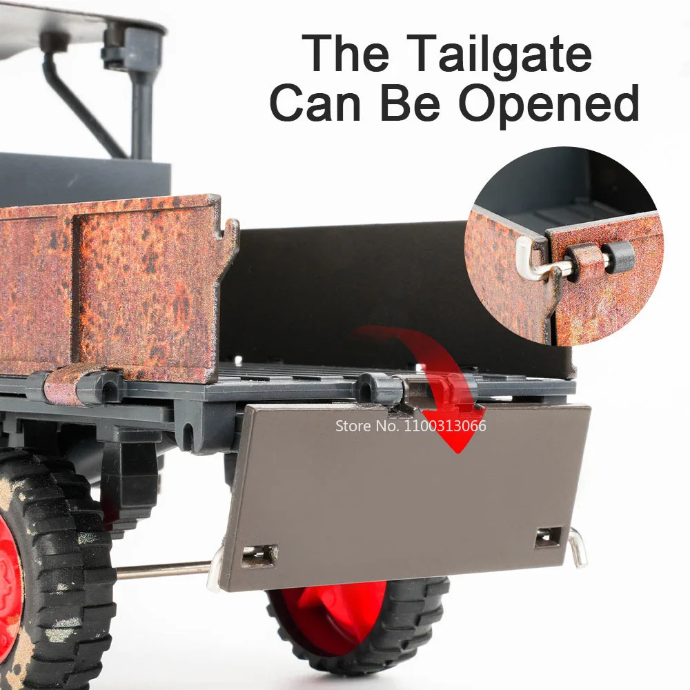 1/24 Walking Tractor Car Alloy Toys Model Metal Diecasts Truck Vehicles Models Retro Vintage Tractor Cars Boy Birthday Gifts