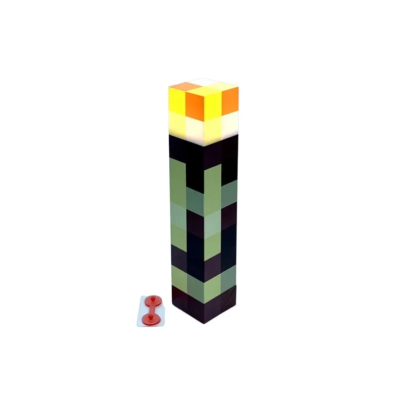 Minecraft-pikselilyhty LED-yövalo seinäkiinnityksellä