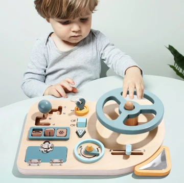 Woods™ - Ohjaa itsesi seikkailuun! - Montessori puinen aktiviteettilauta