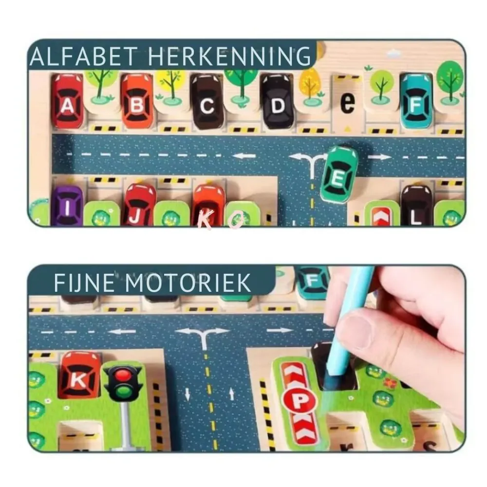 Ecotoys | Moottoristen taitojen kehittäminen - Aakkosellinen pysäköintilabyrintti