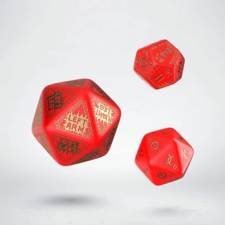 Roolipelinopat: RuneQuest Red & gold Expansion Dice - Q Workshop
