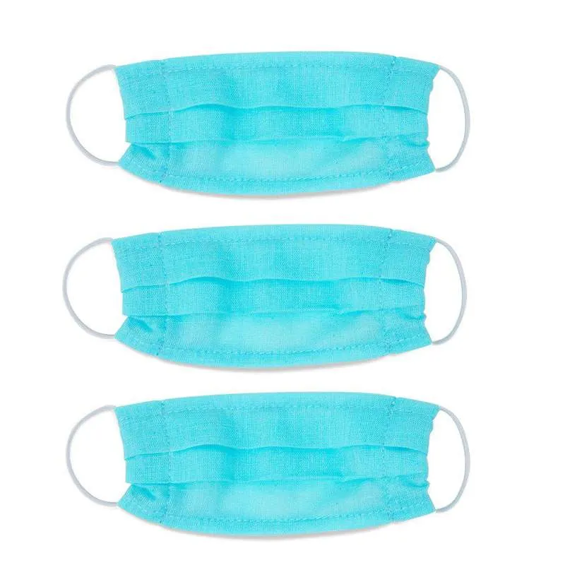 Mini Mommy nukketeatteri - siniset kasvomaskeja 3 kpl.
