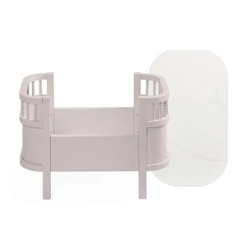 Sebra Nukkesänky + Patja - FSC™ 100% - Koivukuori Ruusu