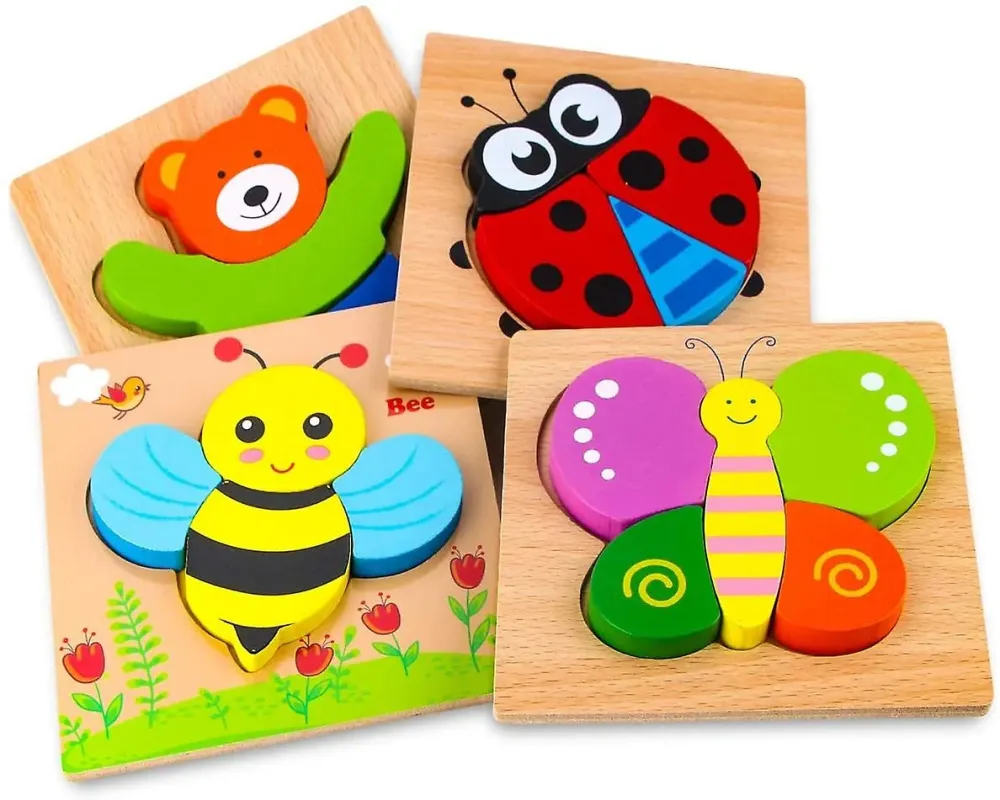 EcoToys Hauska eläinpalapeli | Opettavaista ja luovaa - 3D-palapeli lapsille