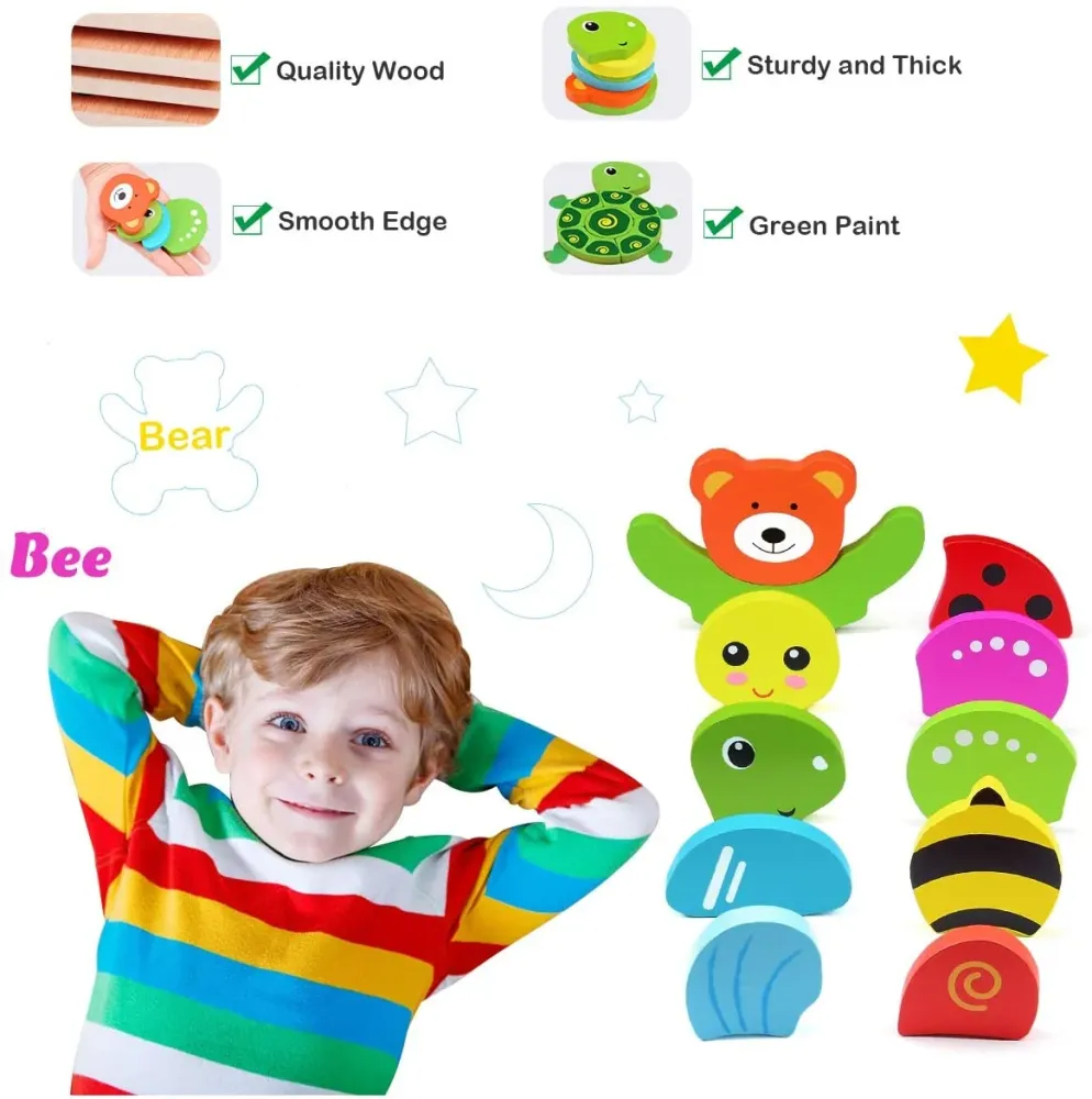 EcoToys Hauska eläinpalapeli | Opettavaista ja luovaa - 3D-palapeli lapsille