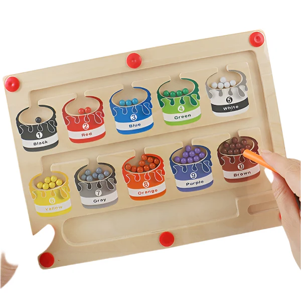 EcoToys | Opettava labyrinttiseikkailu magneeteilla - Magneettinen lajittelulauta