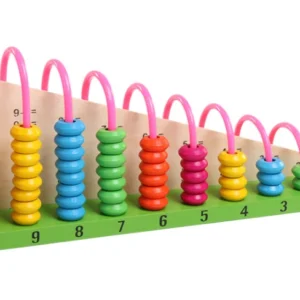 EcoToys Sateenkaari Matematiikka Hauskaa | Opettava Leikkikokemus - Puinen Helmitaulu