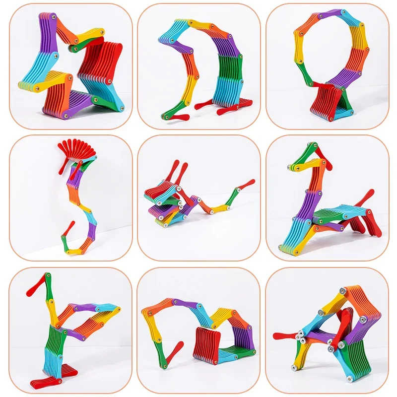 Folding Brain Toy™ – Ajattele & leiki – Puinen taitettava palapeli