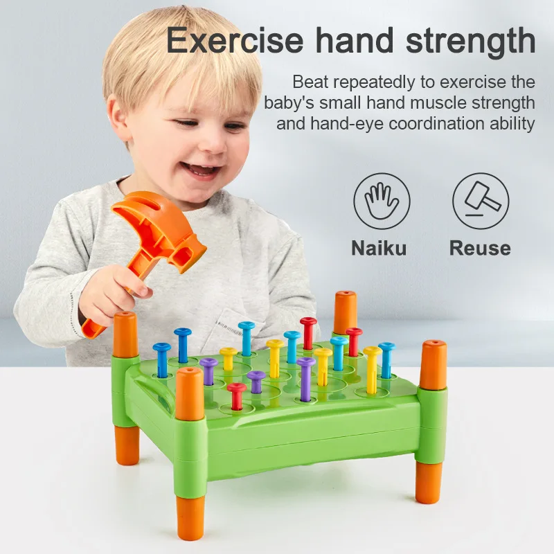 Nail & Knock™ – Napauta värejä – Vasarapeli