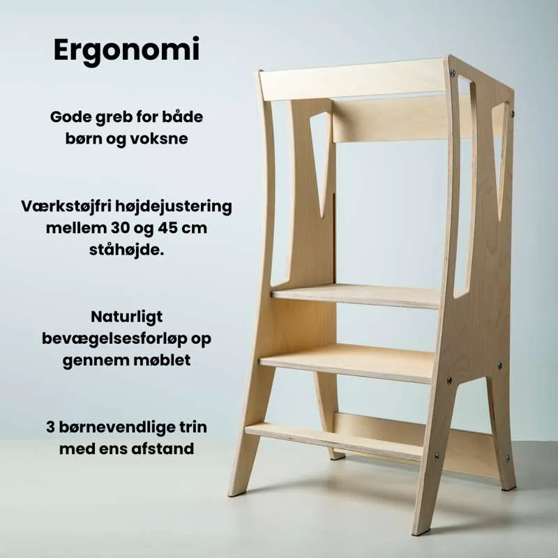 STEM Building Kit Marsus Giraffen Læringstårn - Natur/Olieret