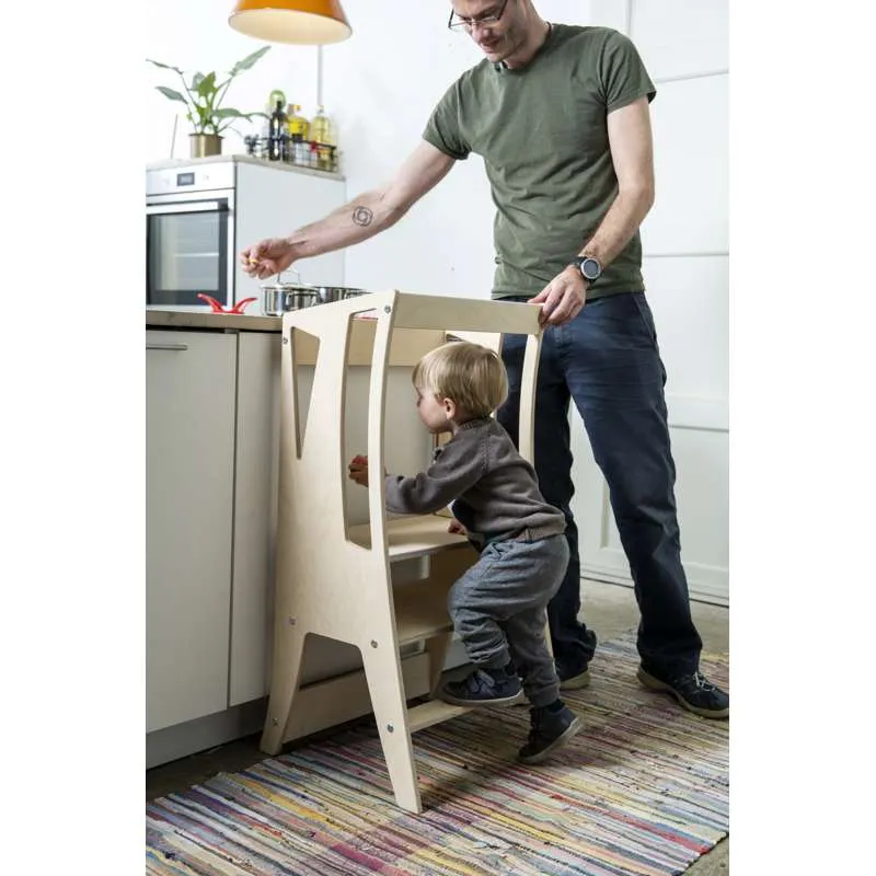 STEM Building Kit Marsus Giraffen Læringstårn - Natur/Olieret