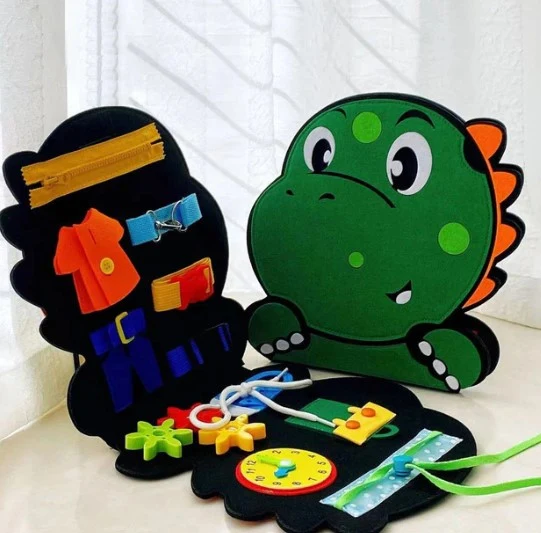 Toddler Busy Board™ - Sensory Adventures - Dino-huopakirja