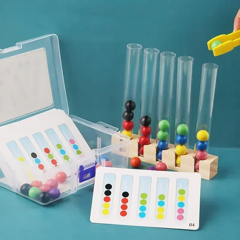 Tube Clip Beads™ - Pieni aivojumppa - Väritys & motoriset taidot peli