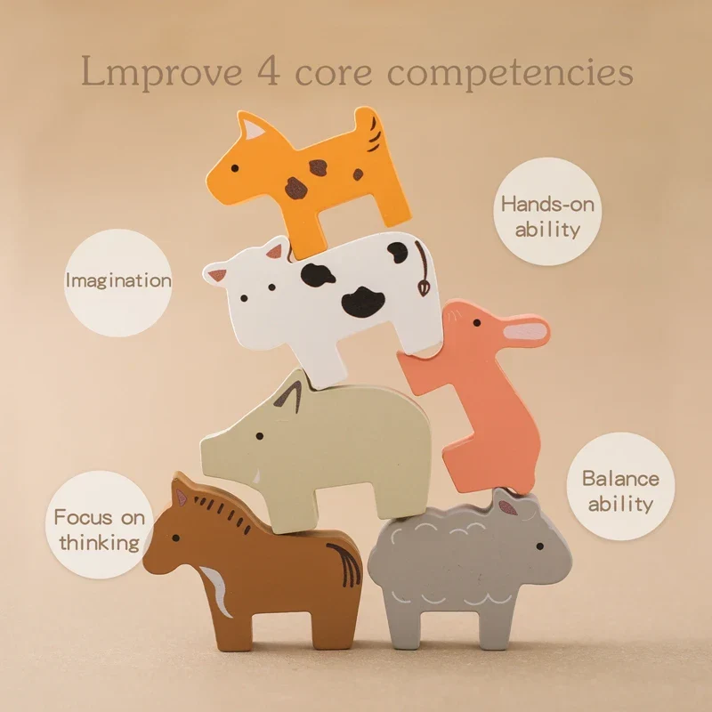 Woods™ - Maatilaseikkailu pyörillä - Puinen eläinjuna