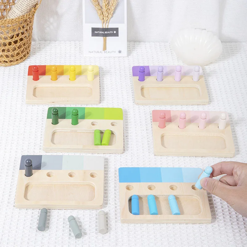 Woods™ - Värikäs Montessori - Puinen oppimistaulu
