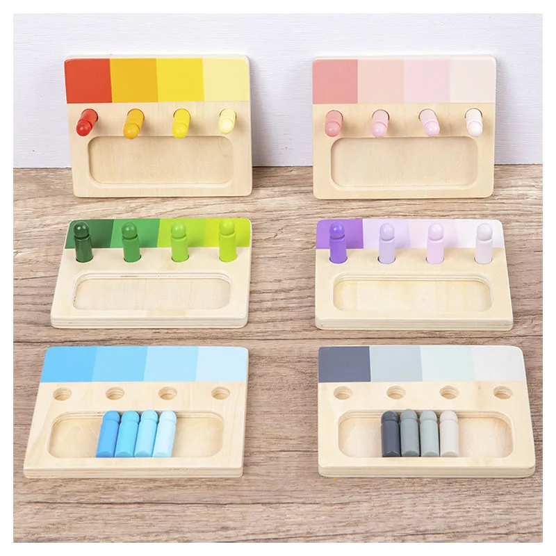 Woods™ - Värikäs Montessori - Puinen oppimistaulu
