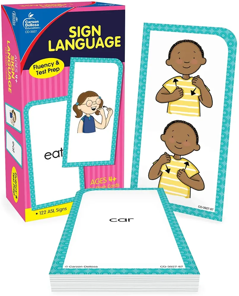 ASL Flash Cards | Opettele viittomakieltä - Opetukselliset kortit lapsille