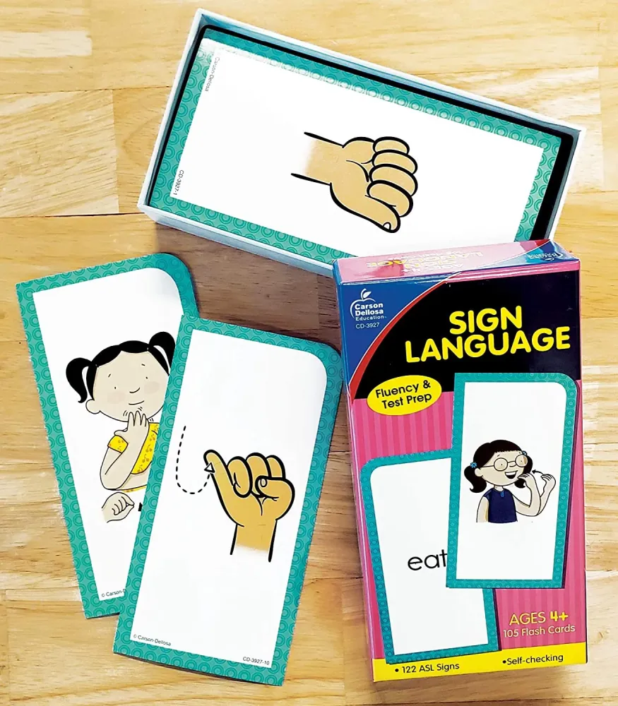 ASL Flash Cards | Opettele viittomakieltä - Opetukselliset kortit lapsille