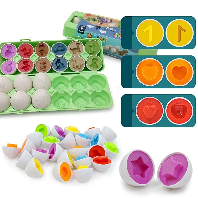 martEgg | Leren leikin kautta - Montessori-munamuotoinen lajittelu- ja palapeli
