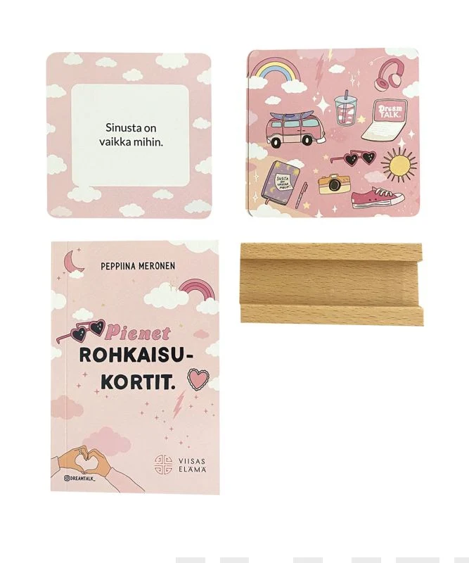 Pienet rohkaisukortit (kortit + opaskirja + teline) - Peppiina Meronen
