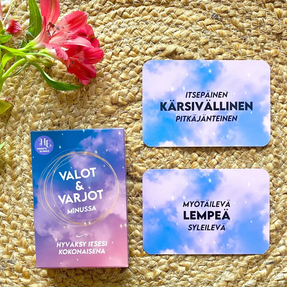 Valot & varjot minussa -kortit - Hidasta Elämää