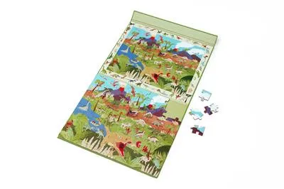 2 1 -magneettinen palapeli - Discovery Search Game - Dinosaur