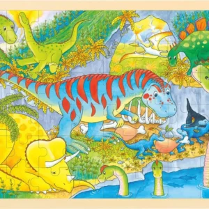 Puinen dinosaurusten palapeli