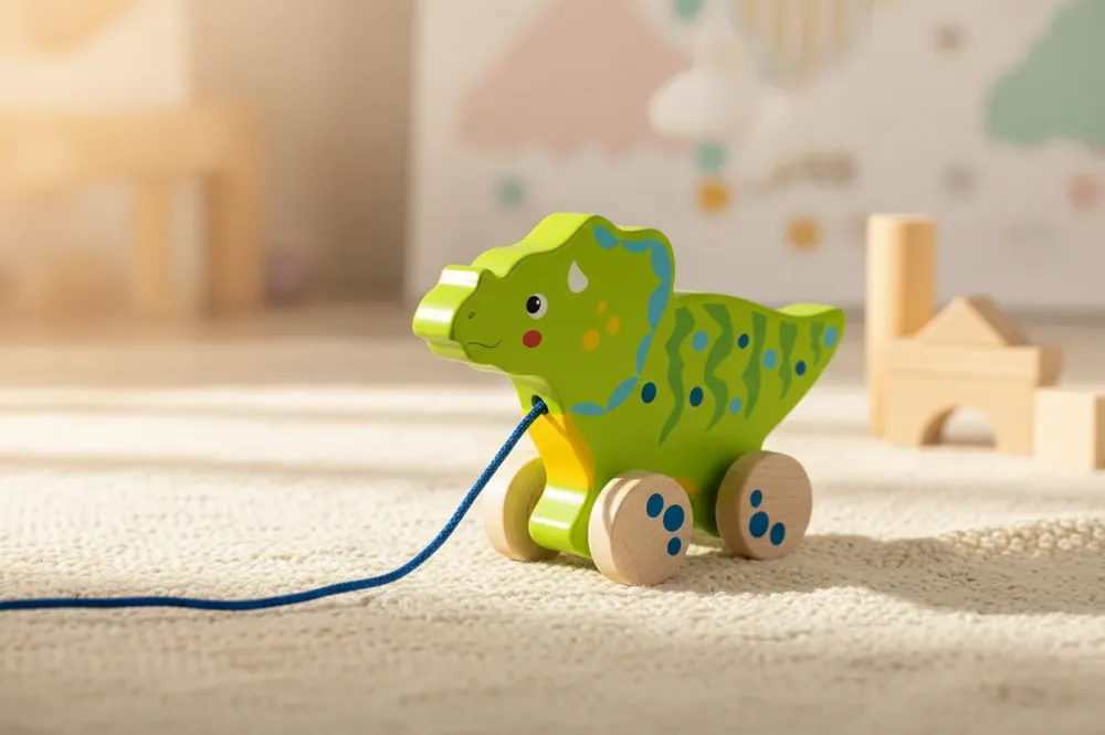 Vedettävä elä - Vihreä dinosaurus