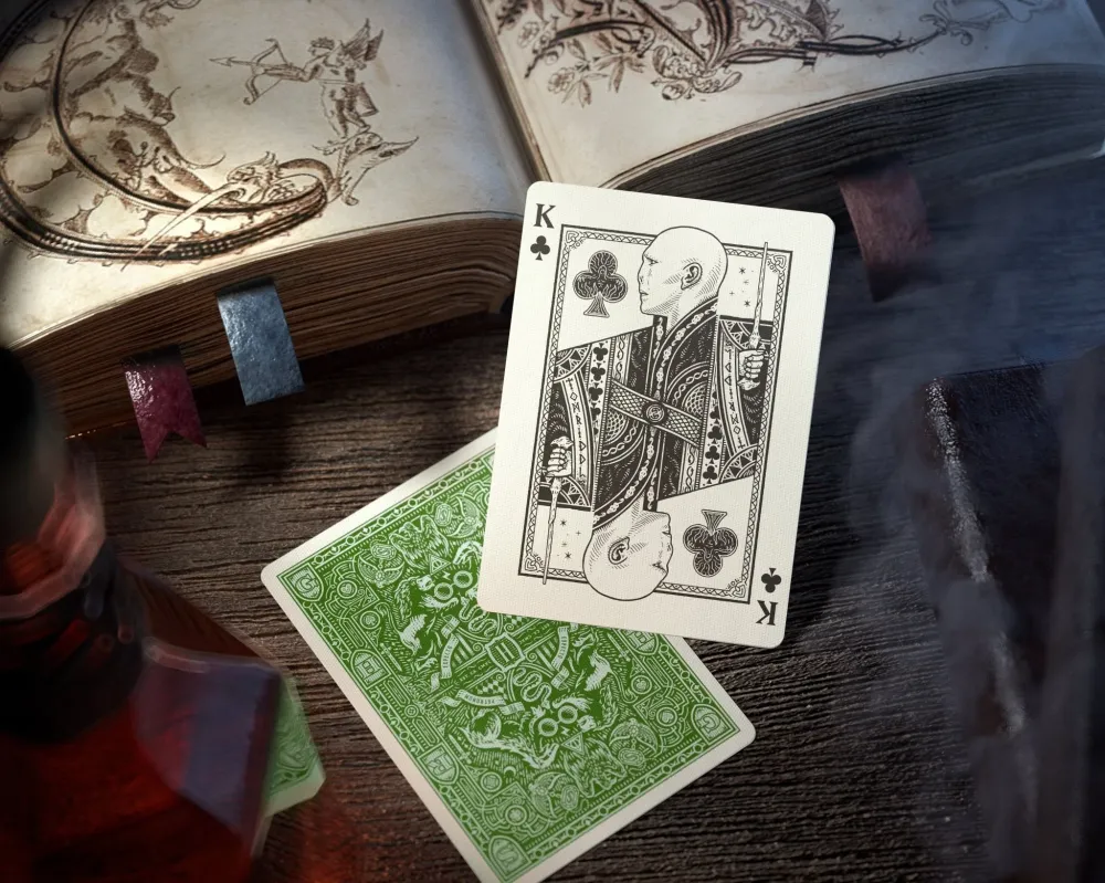 Harry Potter Green Slytherin pelikortit - Theory11