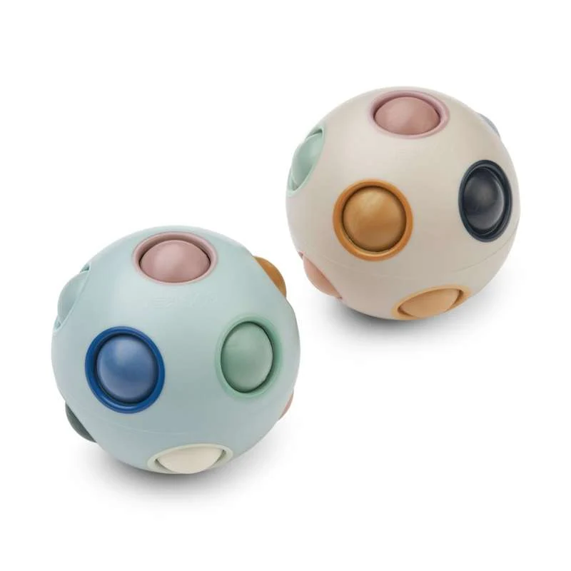 Liewood Solene Fidget Palapeli-pallo - 2 kpl - Jääsininen Monivärinen