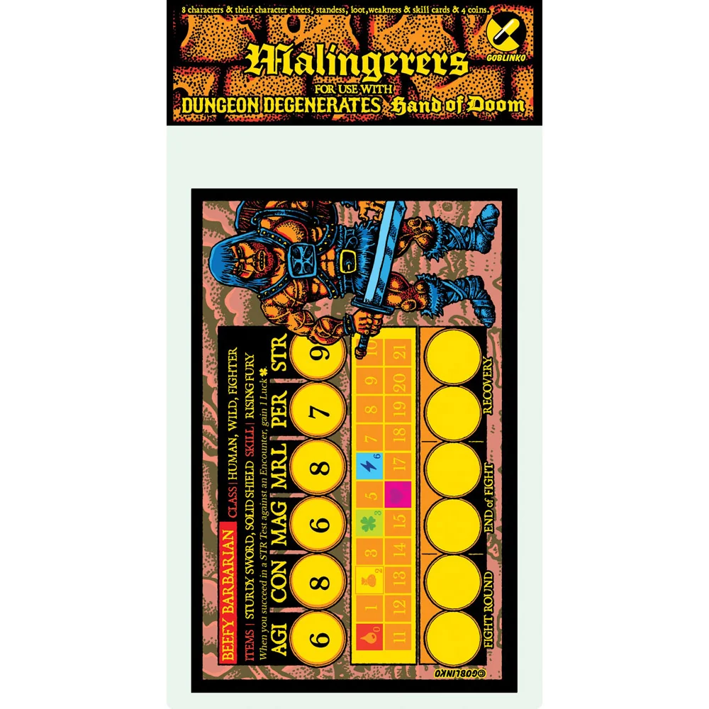 Dungeon Degenerates Malingerers Expansion Game