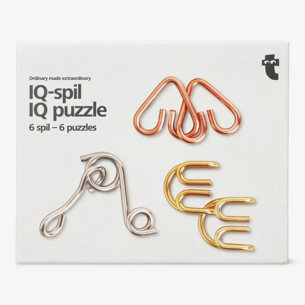 Metalliset IQ-palapelit - 6 kpl