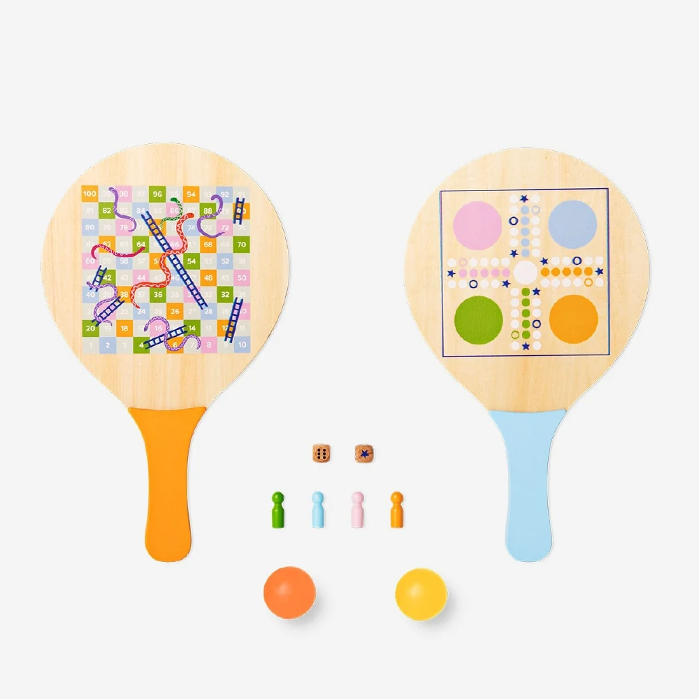 3 1 -rantapelit - Tennis, Ludo tai Käärmeet ja tikapuut.