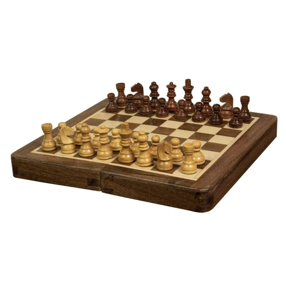WOODIINI Magneettinen Shakkipeli | 18 cm