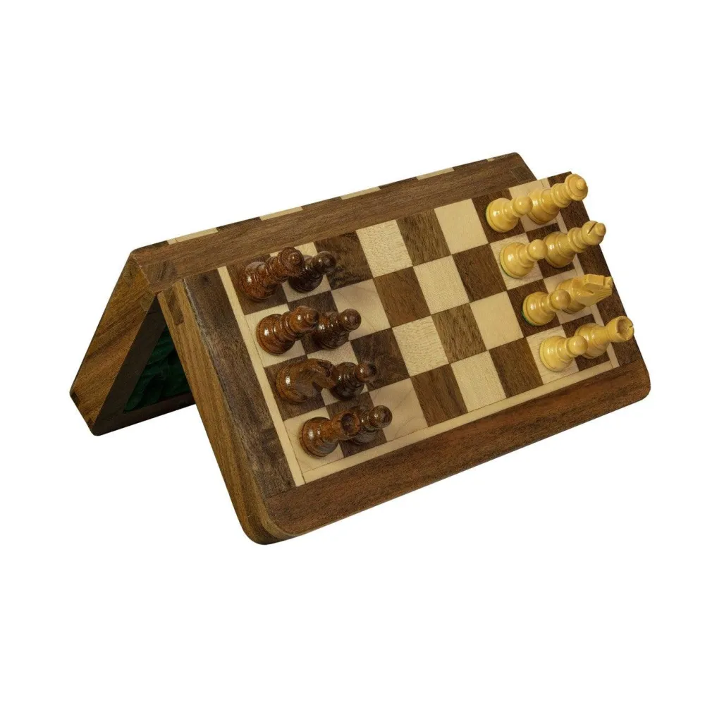 WOODIINI Magneettinen Shakkipeli | 18 cm