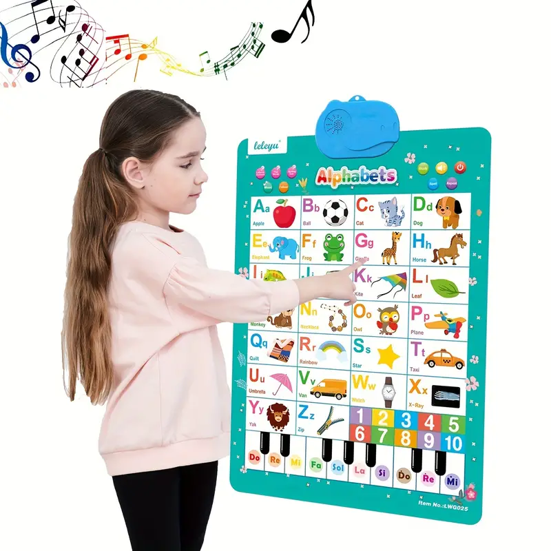 LearnBuddy™ | Puhuva ABC-seinätarra - Opettava lelu taaperoille
