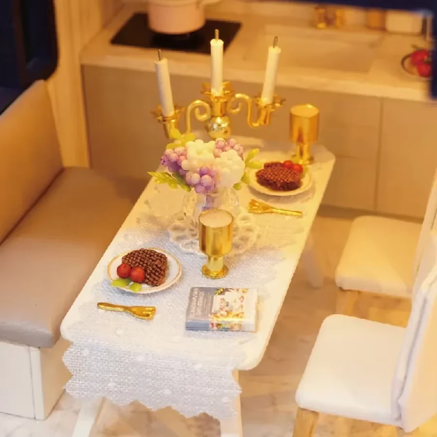 Poppenhuis Miniatuur | Puiset Nukkekodit Lapsille - Luovan Leikin Edistäminen